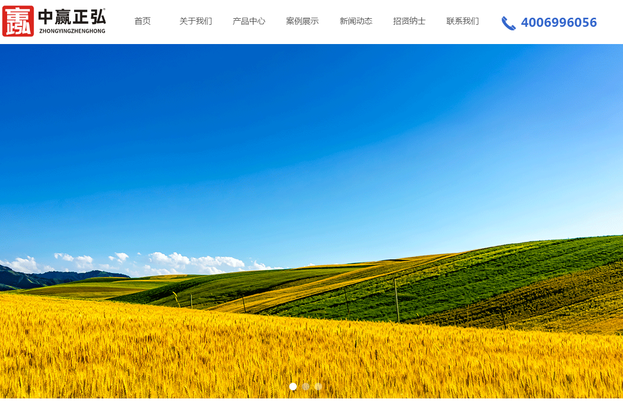 (图文)郑州网站建设案例-郑州正弘农业