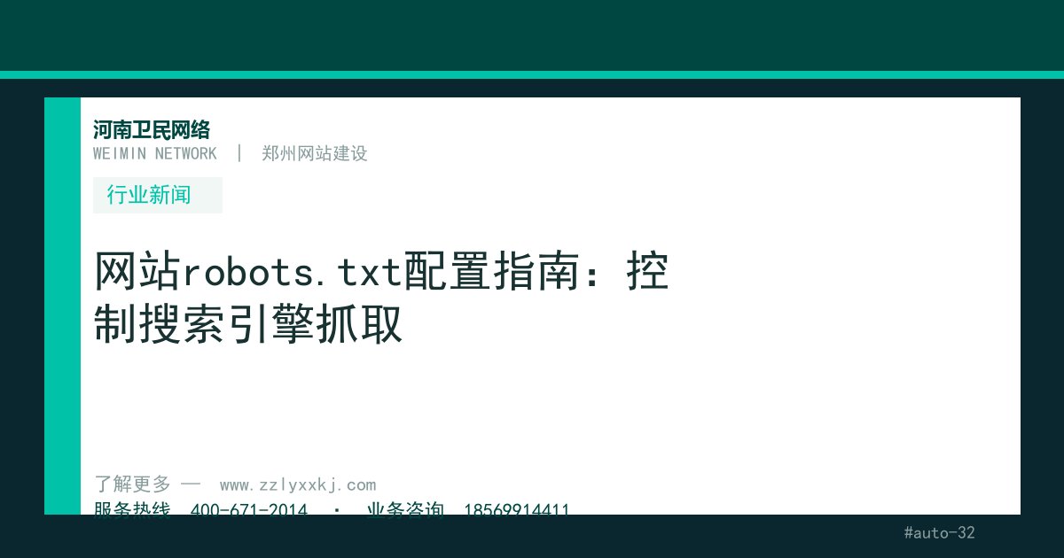 网站robots.txt配置指南：控制搜索引擎抓取